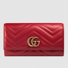 Gucci GG Marmont continental wallet red