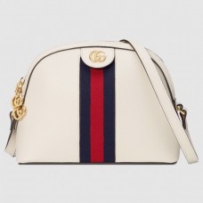 Gucci Web Ophidia Small Shoulder Bag 499621 Leather White 2019