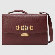 Gucci Zumi Grainy Leather Small Shoulder Bag 576338 Burgundy 2019