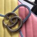 Gucci GG Marmont Small Shoulder Bag In Multicolored Diagonal Leather