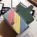 Gucci GG Marmont Small Shoulder Bag In Multicolored Diagonal Leather