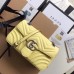 Gucci Pastel Yellow GG Marmont Small Matelasse Shoulder Bag