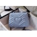 Gucci GG Marmont Mini Top Handle Bag In Pastel Blue Leather