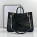 Gucci 1955 Horsebit medium tote bag in Black shiny leather