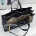 Gucci 1955 Horsebit medium tote bag in Black shiny leather