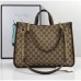 GUCCI 1955 HORSEBIT LARGE TOTE BAG IN ORIGINAL GG CANVAS