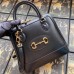 Gucci 1955 Horsebit Small Top Handle Bag In Black Calfskin