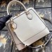 Gucci 1955 Horsebit Small Top Handle Bag In White Calfskin