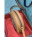 Gucci 603938 Disney x Gucci round shoulder bag in Beige/ebony mini GG Supreme canvas