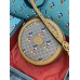 Gucci 603938 Disney x Gucci round shoulder bag in Beige/ebony mini GG Supreme canvas
