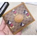 Gucci 602547 Disney x Gucci wallet in Beige/ebony mini GG Supreme canvas