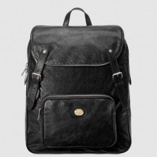 Gucci Medium Backpack In Black Soft Leather