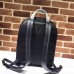 Gucci Vintage Logo Print Leather Backpack Bag 547834 Black