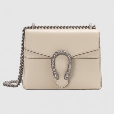 Gucci White Mini Dionysus Leather Bag