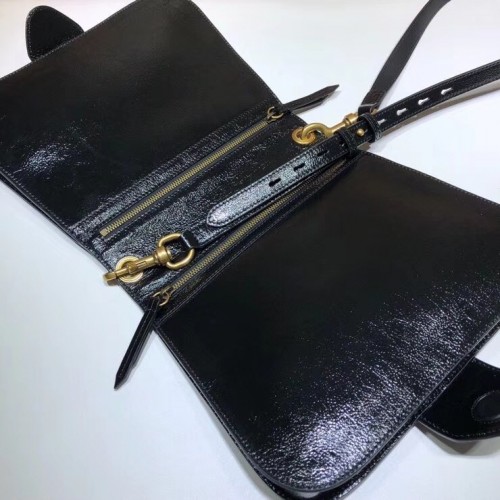 Gucci Ophidia Suede Saddle Bag 523658 Red 2018