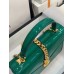 Gucci Sylvie 1969 Patent Mini Top Handle Green Bag