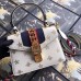 Gucci White Sylvie Bee Star Mini Leather Bag