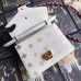 Gucci White Sylvie Bee Star Mini Leather Bag