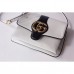 Gucci Arli Medium Shoulder Bag In White Leather