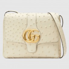 Gucci Arli Medium Shoulder Bag In Ostrich Leather