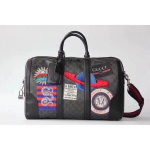 Gucci Night Courrier Soft GG Supreme Carry-on Duffle Bag