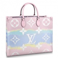 Louis Vuitton M45119 LV Escale Onthego GM tote bag Pastel Pink Monogram Canvas