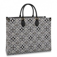 Louis Vuitton M57207 LV Since 1854 Onthego GM tote bag in Gray Jacquard Since 1854 textile