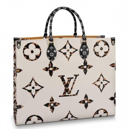 M45815 Louis Vuitton Monogram Coated OnTheGo GM Tote Bag