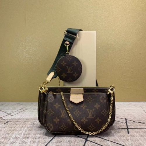 AAA Replica Louis Vuitton M57633 Multi Pochette Accessoires Pastel-Colored  Monogram Giant Canva Pink