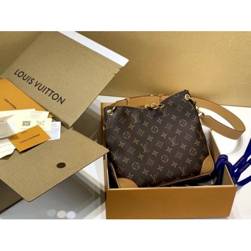 True-to-ORIGINAL] Louis Vuitton Odeon PM Monogram Canvas Brown For Women  11in/28cm LV M45354 - Clothingta