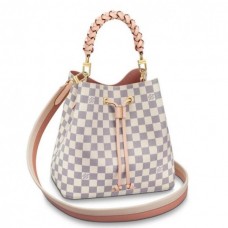 Louis Vuitton NeoNoe MM With Braided Handle Damier Azur N40344