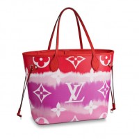 Louis Vuitton Monogram Giant Canvas LV Escale Neverfull MM Tote Bag M45127 Rouge Red