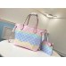 Louis Vuitton Monogram Giant Canvas LV Escale Neverfull MM Tote Bag M45270 Pastel Pink