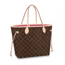 Louis Vuitton Monogram Canvas Neverfull MM tote M40996 Fuchsia