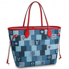 Louis Vuitton Neverfull MM Bag Monogram Denim M44981