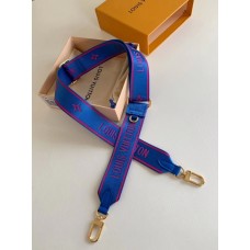 Louis Vuitton Monogram Canvas Bandoulière Strap Blue and Magenta