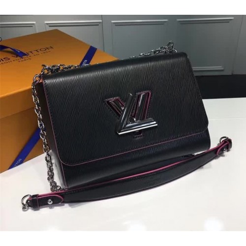 Louis Vuitton Twist MM Bag in Epi Leather M50280 Black 2018