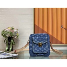 Louis Vuitton Camera Bag Shoulder Bag Blue Monogram Denim M95348