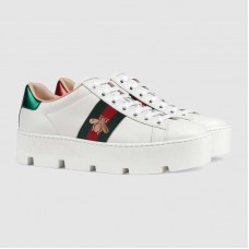 Gucci Women's Ace embroidered platform sneaker