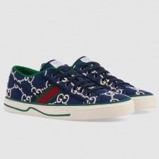 Gucci Men's Tennis 1977 Sneakers In Blue Cotton