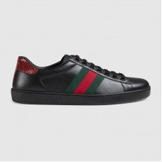 Gucci Men's Ace leather sneaker black