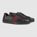 Gucci Men's Ace leather sneaker black