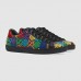 Gucci Women's GG Psychedelic Ace sneaker Black leather trim