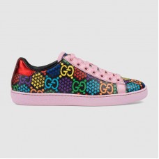 Gucci Women's GG Psychedelic Ace sneaker Pink leather trim