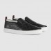 Gucci Men Gucci Signature Slip-On Sneaker-Black