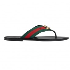Gucci Men’s thong sandal with Web