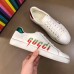 Gucci Men's White Ace sneaker With Gucci Blade