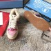 Gucci Leather Web Screener Shearling Sneakers Pink
