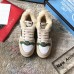 Gucci Leather Web Screener Shearling Sneakers Green/White