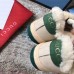 Gucci Leather Web Screener Shearling Sneakers Green/White